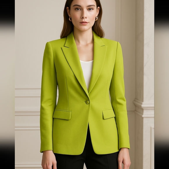 Vibrant Lime Green Blazer Chic and Modern Look He has that little spot. - Picture 1 of 10